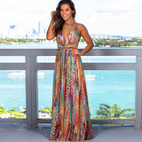Wedding Guest Dress Spring and Summer Fashion Suspenders Floral Sleeveless Beach Dress