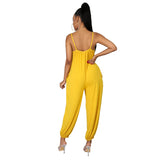 Sling Jumpsuit Casual Solid Color Jumpsuit Sleeveless Summer Jumpsuit Loose