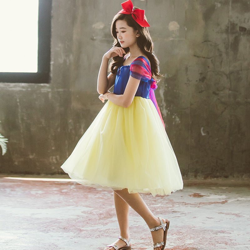 Snow White Dress Dress Summer Dress Party Costume Children Girl's Summer Dress