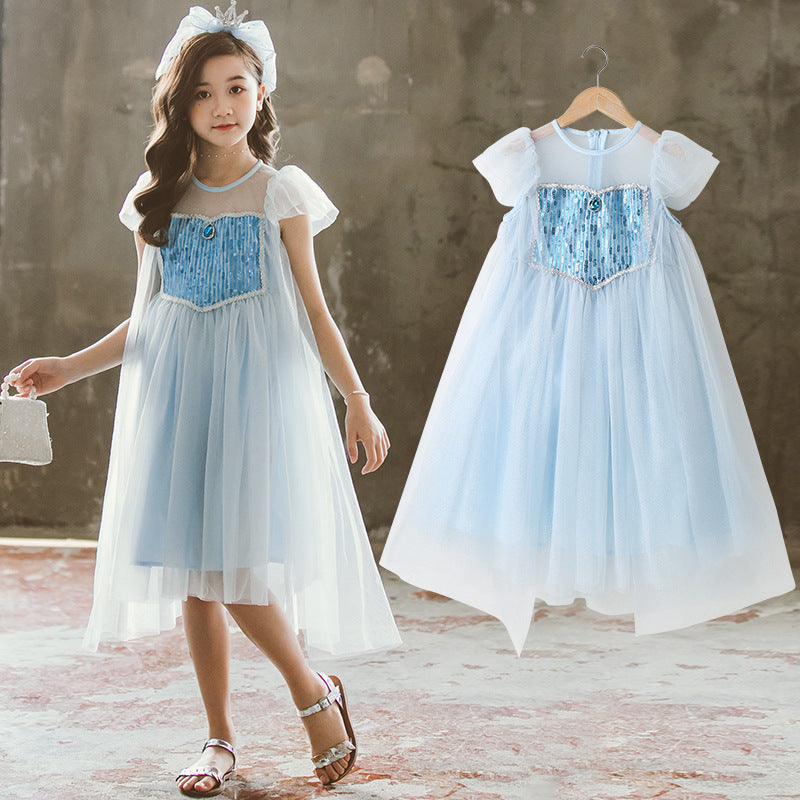 Frozen Princess Dress Girls Dress Summer Children Children Girl's Summer Dress