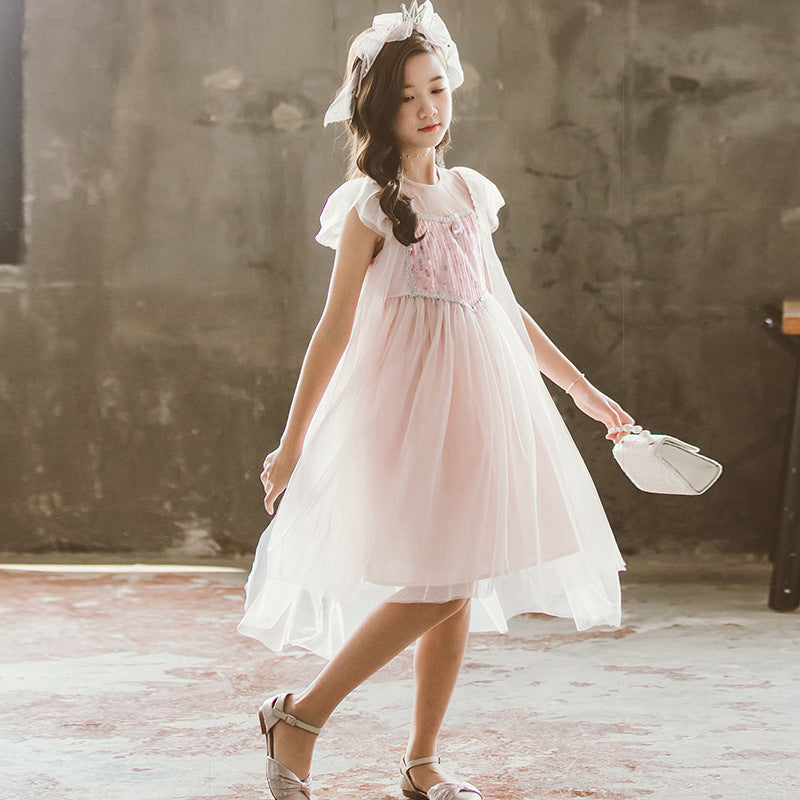 Frozen Princess Dress Girls Dress Summer Children Children Girl's Summer Dress