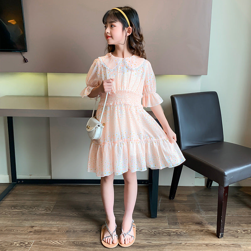 Girls' Dress Summer Princess Dress Children's Little Daisy Skirt Children's Girl's Summer Clothes