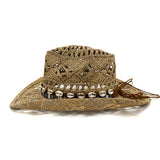 Straw Cowboy Hats Men's and Women's Cowboy Hat Sun Protection Sun Hat