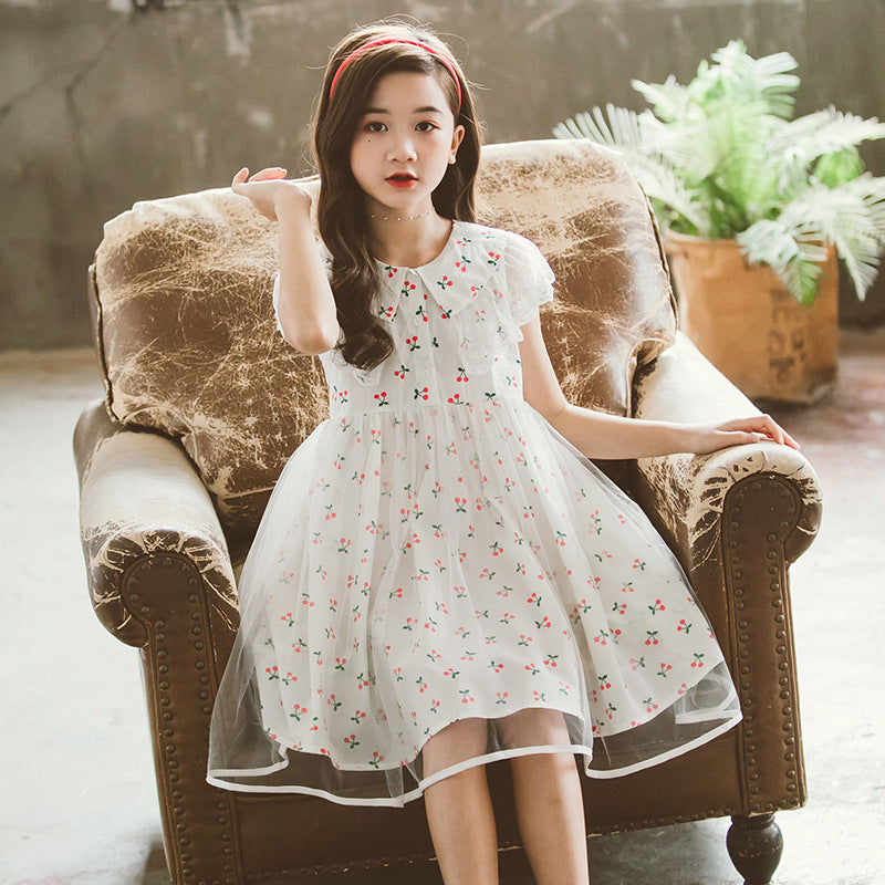 Girls Dress Floral Summer Sleeveless Skirt Children Princess Dress Children Girl's Summer Dress