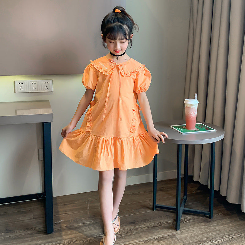 Summer Short Sleeve Princess Dress Children's Girl Dresses