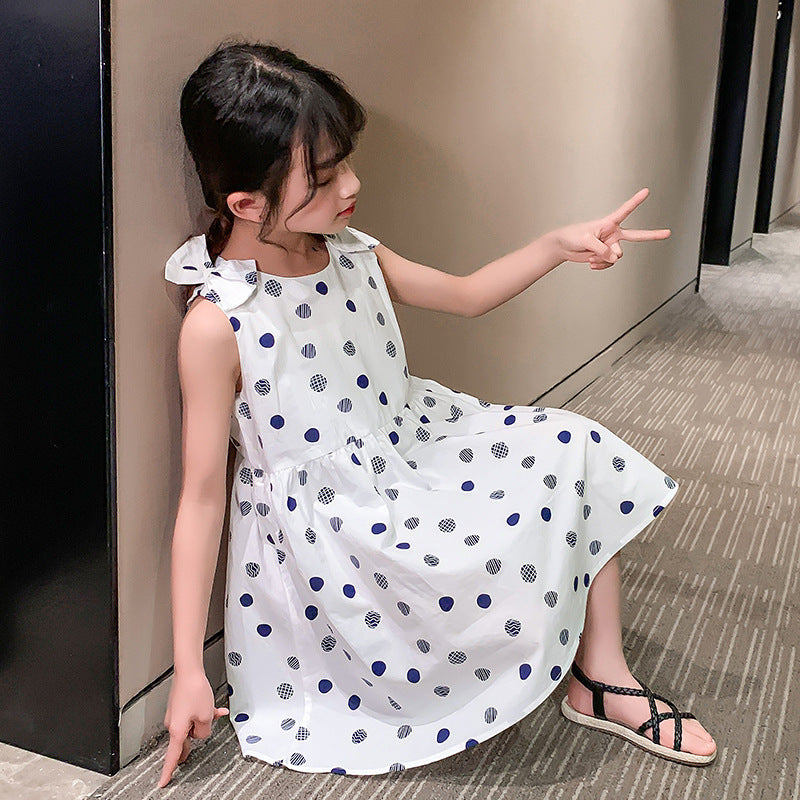 Summer Girls Dress Sleeveless Princess Dress Children Girl's Summer Clothes