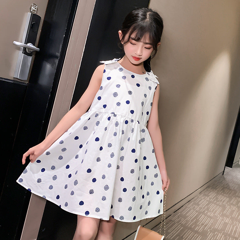 Summer Girls Dress Sleeveless Princess Dress Children Girl's Summer Clothes