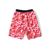 Shark Print Shorts Ape Head Printed Shark Reversible Camouflage Shorts