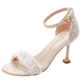 Nude Heels for Wedding Sandals High Heel Stiletto Sandals