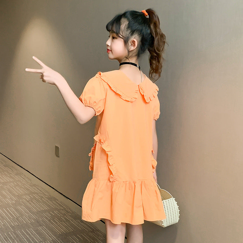 Summer Short Sleeve Princess Dress Children's Girl Dresses
