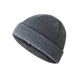 Toboggan Hat Autumn Winter Retro Dome Thermal Knitted Hat