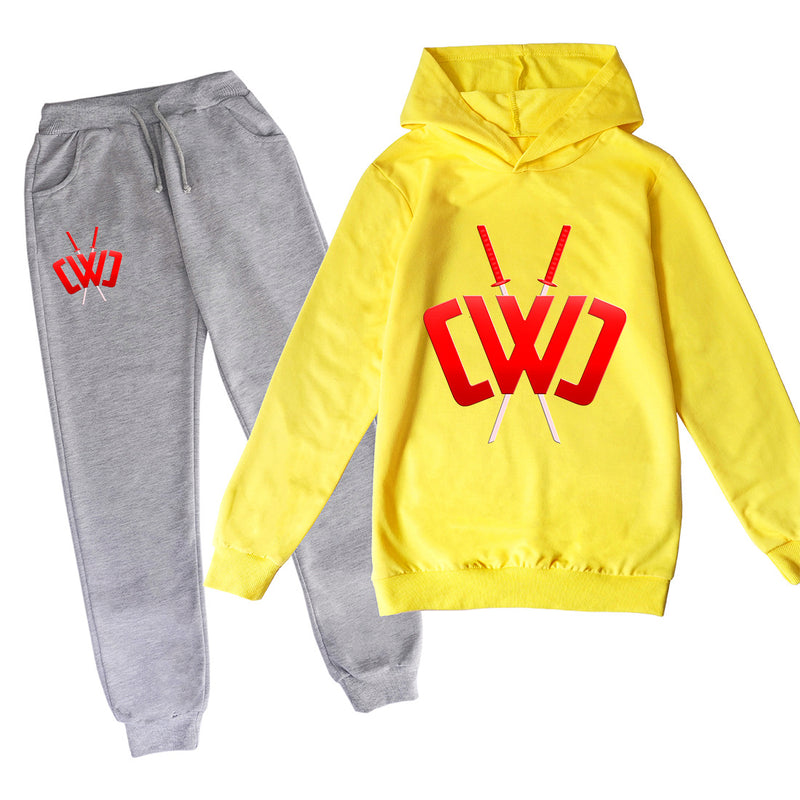 Chad Wild Clay Hoodie Cartoon Children Suit 2 Piece Suit