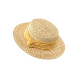 Italian Fedora Hats Summer Sun Protection Women Flat-Top Cap