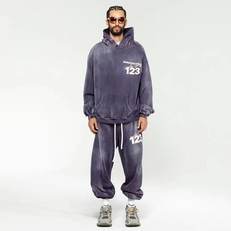 Rrr123 Hoodie Vintage Gradient Hooded Sweater