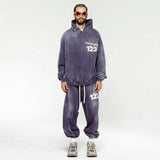 Rrr123 Hoodie Vintage Gradient Hooded Sweater