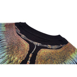 GVC T Shirt Eagle Pattern Pure Cotton Loose Short Sleeve T-shirt Men