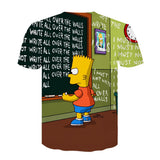 Homer Simpson Shirt Men's Clothing Casual Printed Short Sleeves