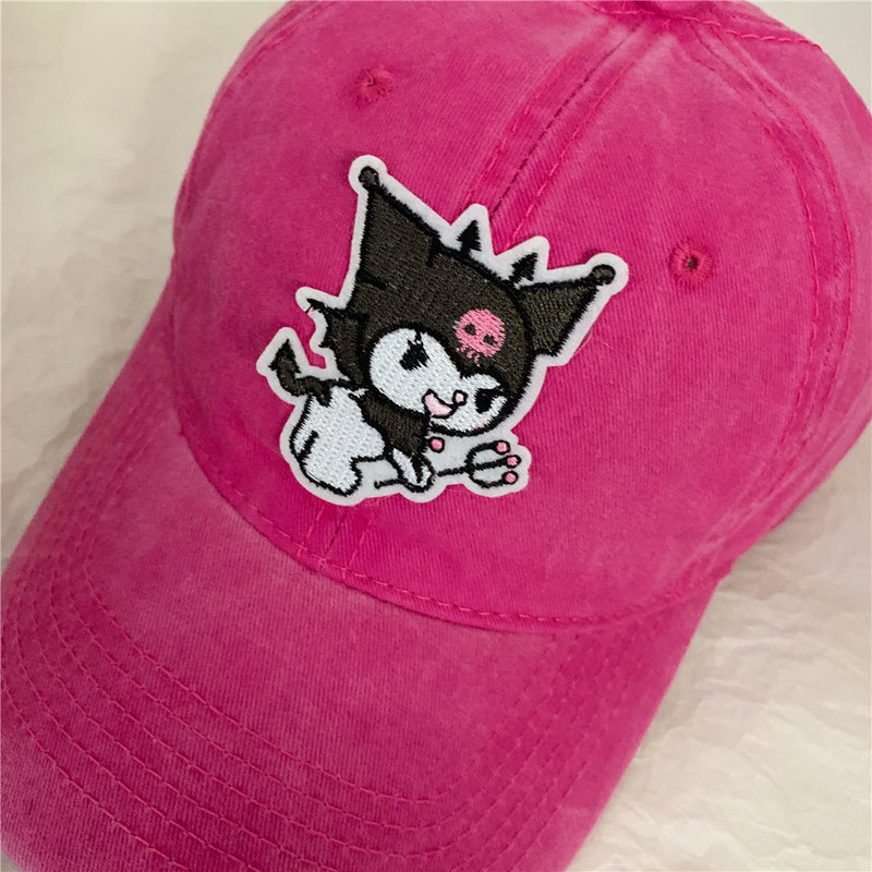 My Melody Hat Kuromi Hat Peaked Cap Adjustable Girl's Cap Sun Hat