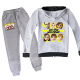 Fgteev T Shirt Zipper Jacket Roblox Fgteev The Family Cartoon Children's Hoodie Suit