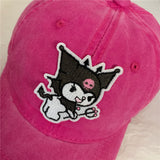 My Melody Hat Kuromi Hat Peaked Cap Adjustable Girl's Cap Sun Hat