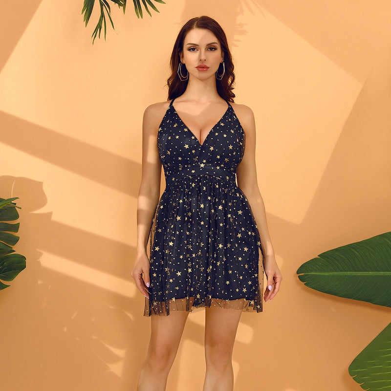 Cocktail Dresses for Weddings Spring/Summer Sexy Glitter XINGX Sequins Dress