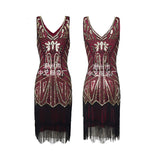 1920S Dress Vintage Sequined Tassel Dress Dress