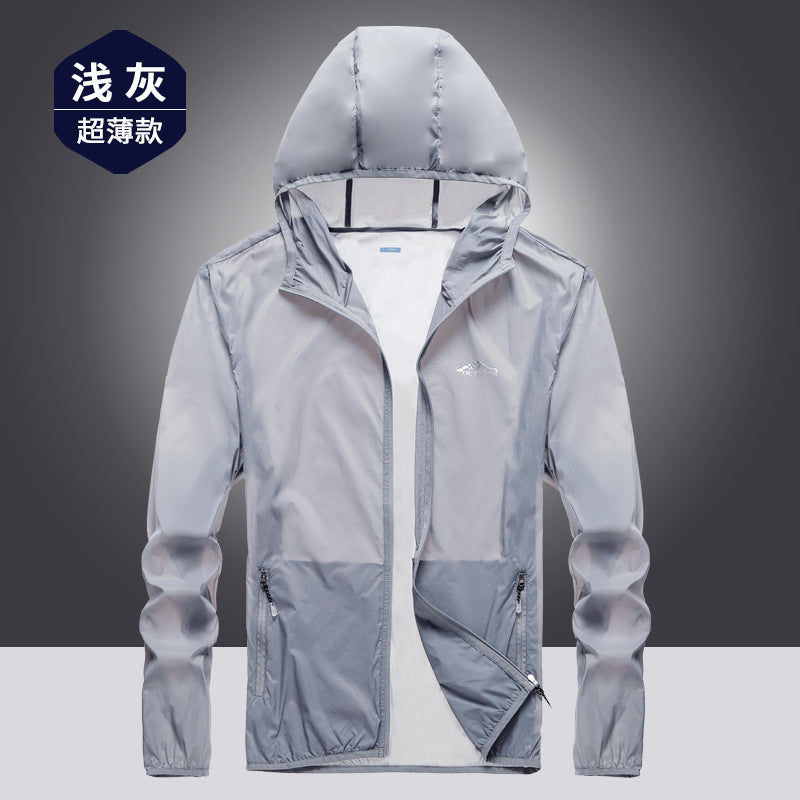 Sun Resistant Clothes Sun Protection Clothing Men's Ultra-Thin Breathable and UV-Resistant Summer Men's