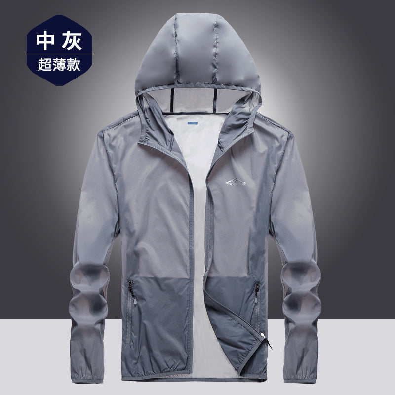 Sun Resistant Clothes Sun Protection Clothing Men's Ultra-Thin Breathable and UV-Resistant Summer Men's