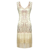 1920S Dress Vintage Sequined Tassel Dress Dress