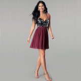 Homecoming Dresses Summer Women's Sequins Dress Suspender Skirt