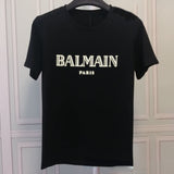 T Shirt Balmain Men's and Women's Tops T-shirt Short Sleeve Letter Print Spring and Summer T