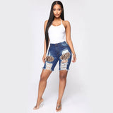 Women Patchwork Jeans Fashion