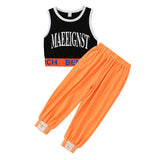 Girls' Summer Suits Vest Children's Sport Pants Two-Piece Set Girl's 2 Piece Set