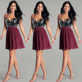 Homecoming Dresses Summer Women's Sequins Dress Suspender Skirt