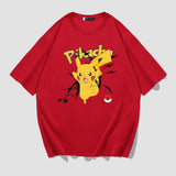 Men and Women Pokemon Pikachu T Shirt Pikachu Short Sleeve T-shirt