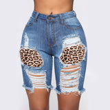 Women Patchwork Jeans Fashion
