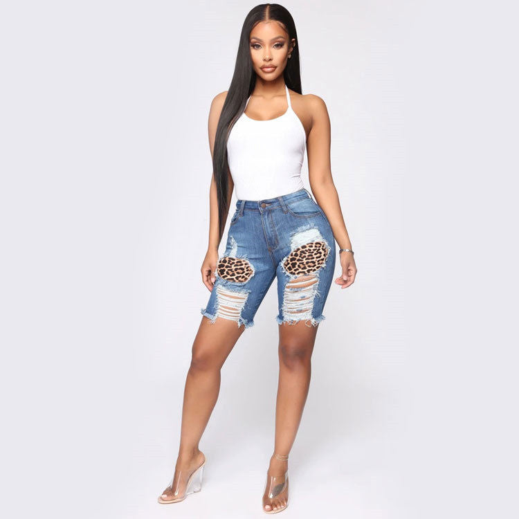 Women Patchwork Jeans Fashion