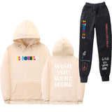 Travis Scott Astroworld Hoodie & Pant 2 Piece Set Sweatshirt Suit Men and Women Sports Suit