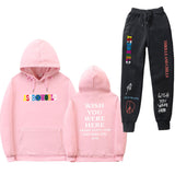 Travis Scott Astroworld Hoodie & Pant 2 Piece Set Sweatshirt Suit Men and Women Sports Suit