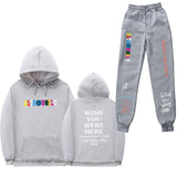 Travis Scott Astroworld Hoodie & Pant 2 Piece Set Sweatshirt Suit Men and Women Sports Suit