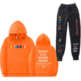 Travis Scott Astroworld Hoodie & Pant 2 Piece Set Sweatshirt Suit Men and Women Sports Suit