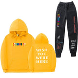 Travis Scott Astroworld Hoodie & Pant 2 Piece Set Sweatshirt Suit Men and Women Sports Suit