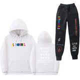 Travis Scott Astroworld Hoodie & Pant 2 Piece Set Sweatshirt Suit Men and Women Sports Suit