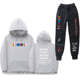 Travis Scott Astroworld Hoodie & Pant 2 Piece Set Sweatshirt Suit Men and Women Sports Suit
