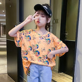 Short-Sleeved T-shirt Summer Loose Half-Sleeve Top Girl T Shirts