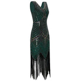 1920S Dress Vintage Sequins Dress Evening Dress Women Tassel Evening Gown