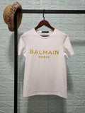 T Shirt Balmain Spring/Summer Gilding Letters All Cotton Short Sleeve T-shirt