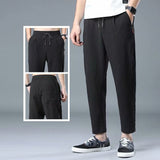 Men Pants Summer plus Size Cotton Linen Linen Pants Loose Men's Casual