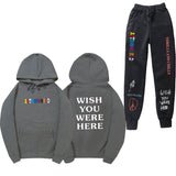 Travis Scott Astroworld Hoodie & Pant 2 Piece Set Sweatshirt Suit Men and Women Sports Suit