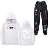 Travis Scott Astroworld Hoodie & Pant 2 Piece Set Sweatshirt Suit Men and Women Sports Suit